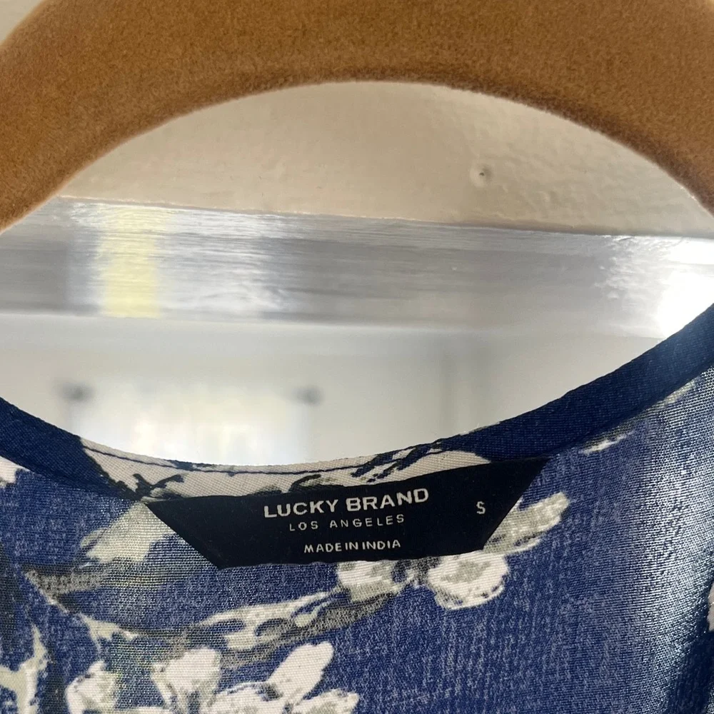 Lucky Brand Floral Blue Maxi Dress - Picture 3 of 8